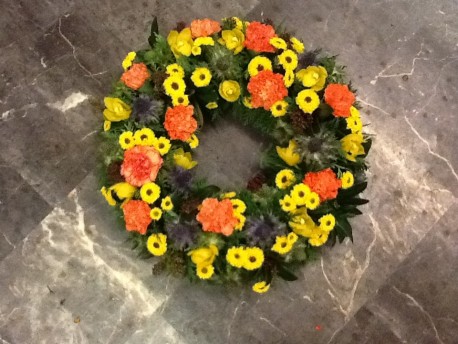 Orange and Yellow Wreath