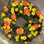 Orange and Yellow Wreath